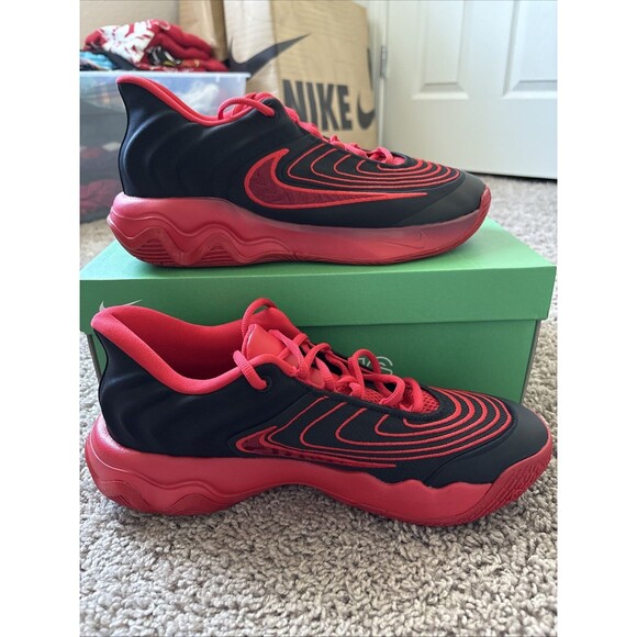 Nike Giannis Immortality 4 Black Team Red Basketball Sneakers FQ3680-004 Mens 11